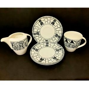 Mikasa Parisian Scene 5pc Dish Set